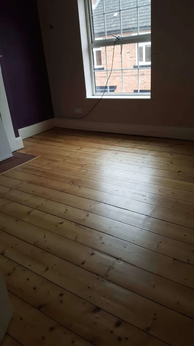 Floor 4. Victorian Pine Floorboards - After